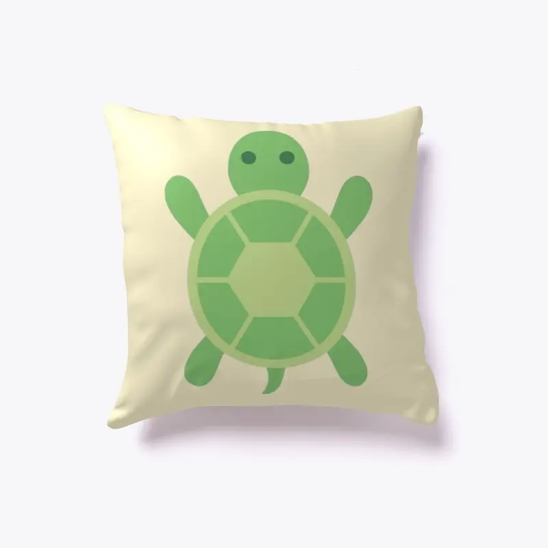 Green Turtle Pillow